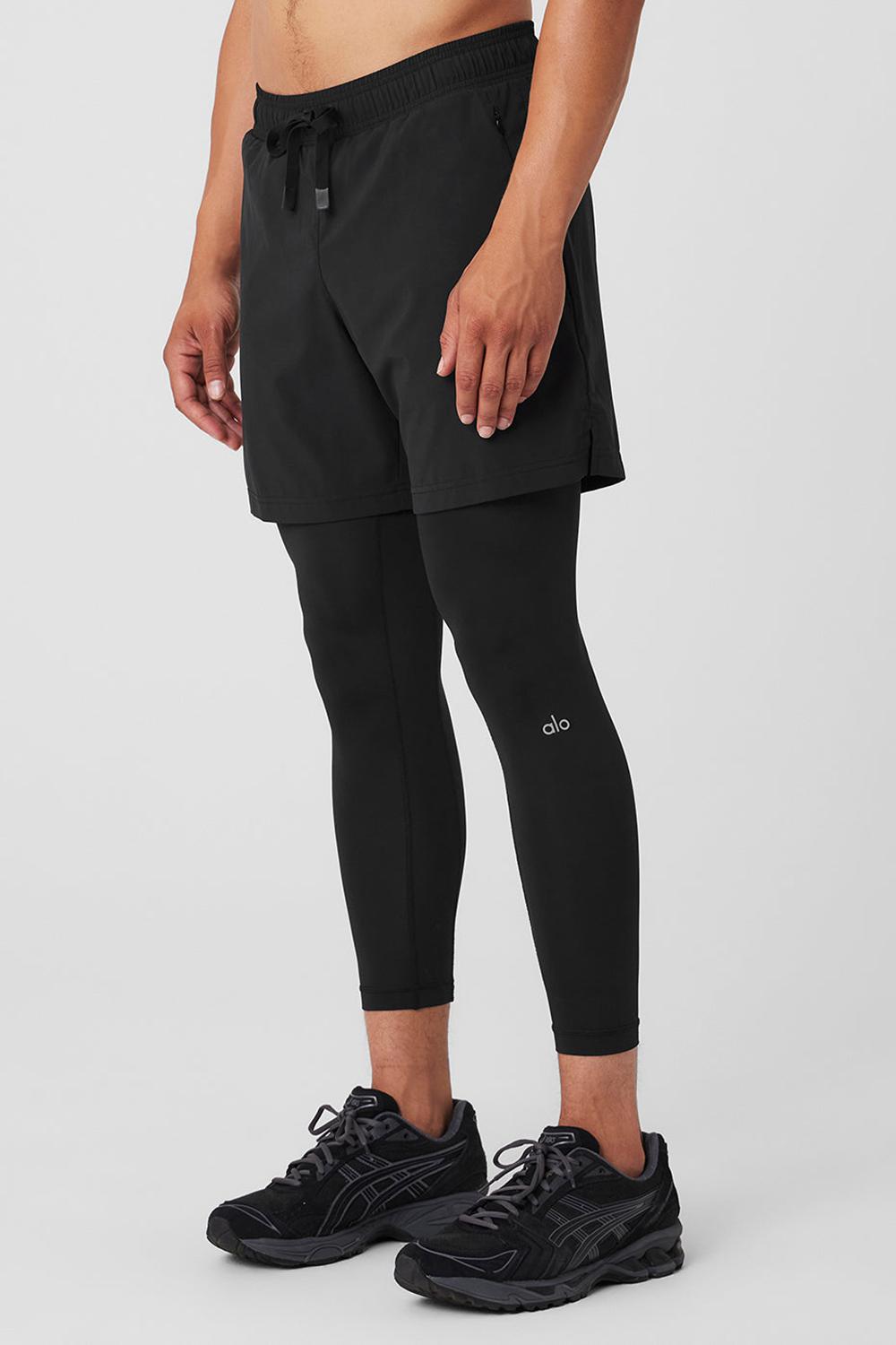 Alo Yoga Stability 2-In-1 Miesten Housut Mustat Mustat | Suomi  1827-JATPQ