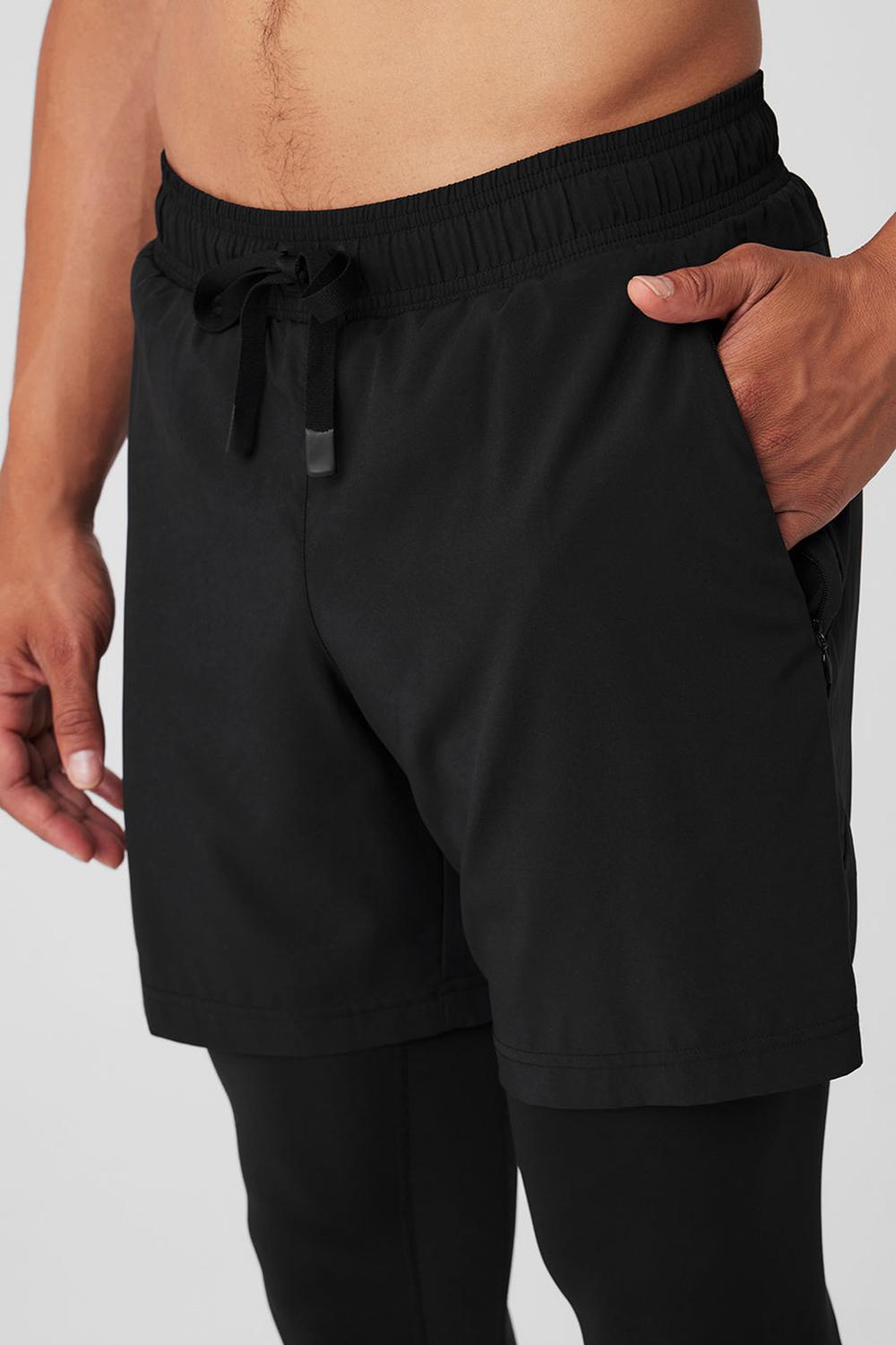 Alo Yoga Stability 2-In-1 Miesten Housut Mustat Mustat | Suomi  1827-JATPQ