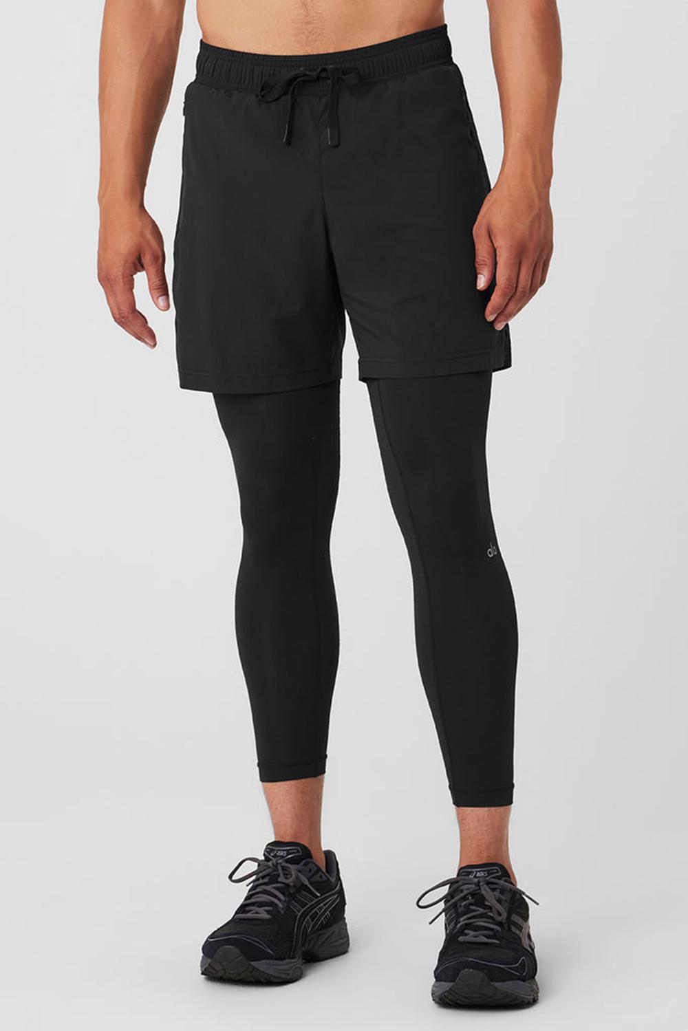 Alo Yoga Stability 2-In-1 Miesten Housut Mustat Mustat | Suomi  1827-JATPQ