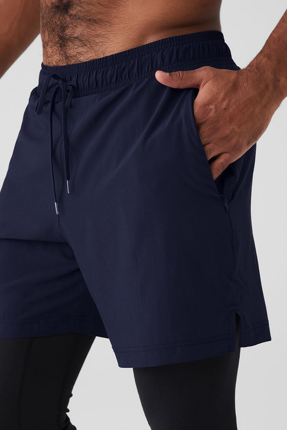 Alo Yoga Stability 2 In 1 Miesten Housut Laivastonsininen Mustat | Suomi  3081-KVIXA