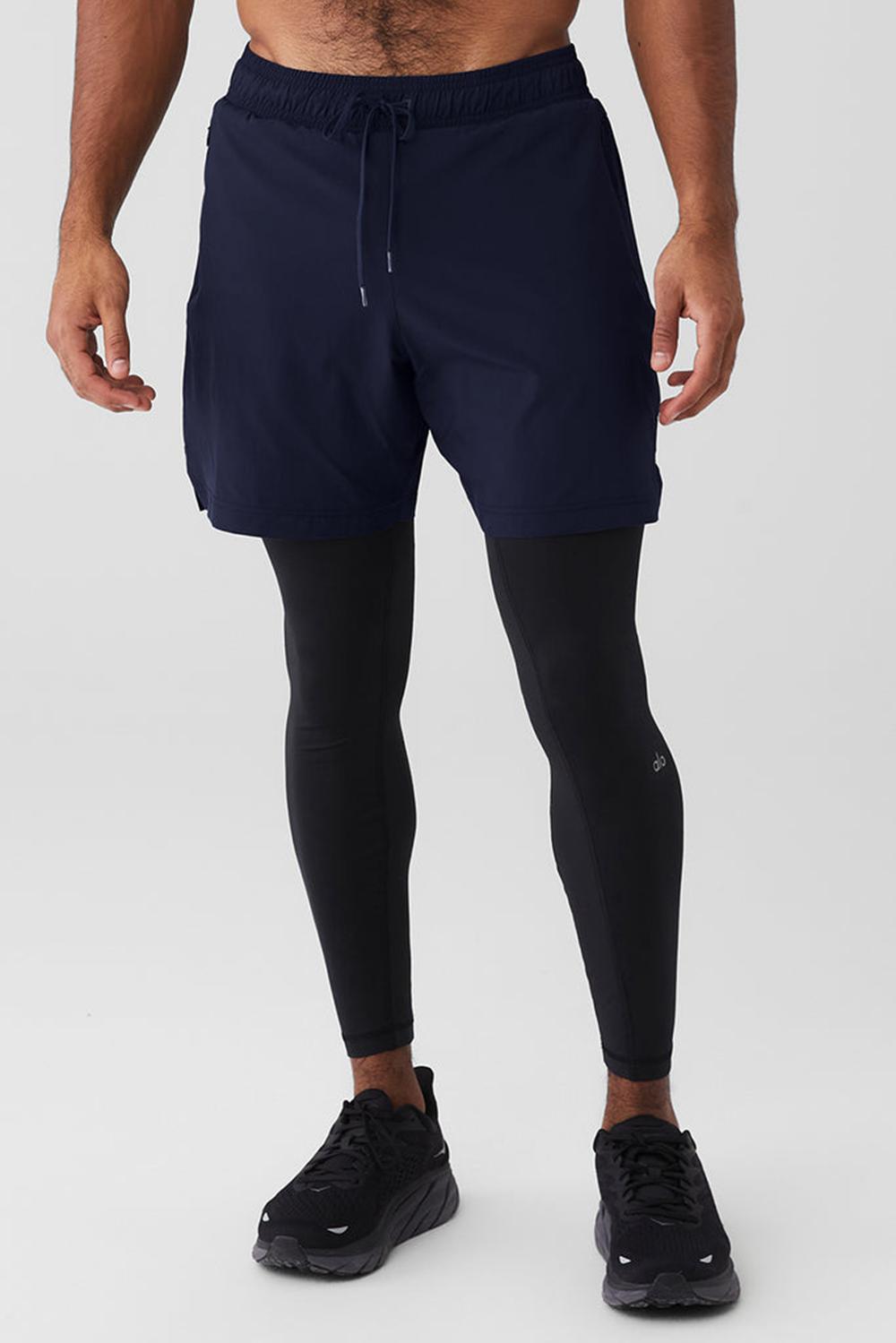 Alo Yoga Stability 2 In 1 Miesten Housut Laivastonsininen Mustat | Suomi  3081-KVIXA