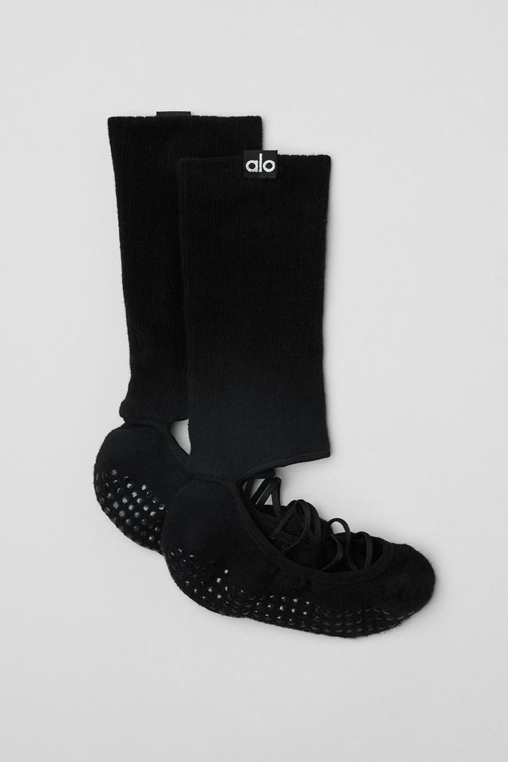 Alo Yoga Strappy Siren Grip Naisten Sukat Mustat | Suomi  8951-TQRDH