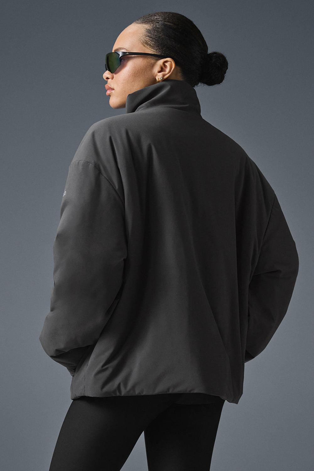 Alo Yoga Stretch Woven Notable Naisten Takit Anthracite | Suomi  9857-ZOFKP
