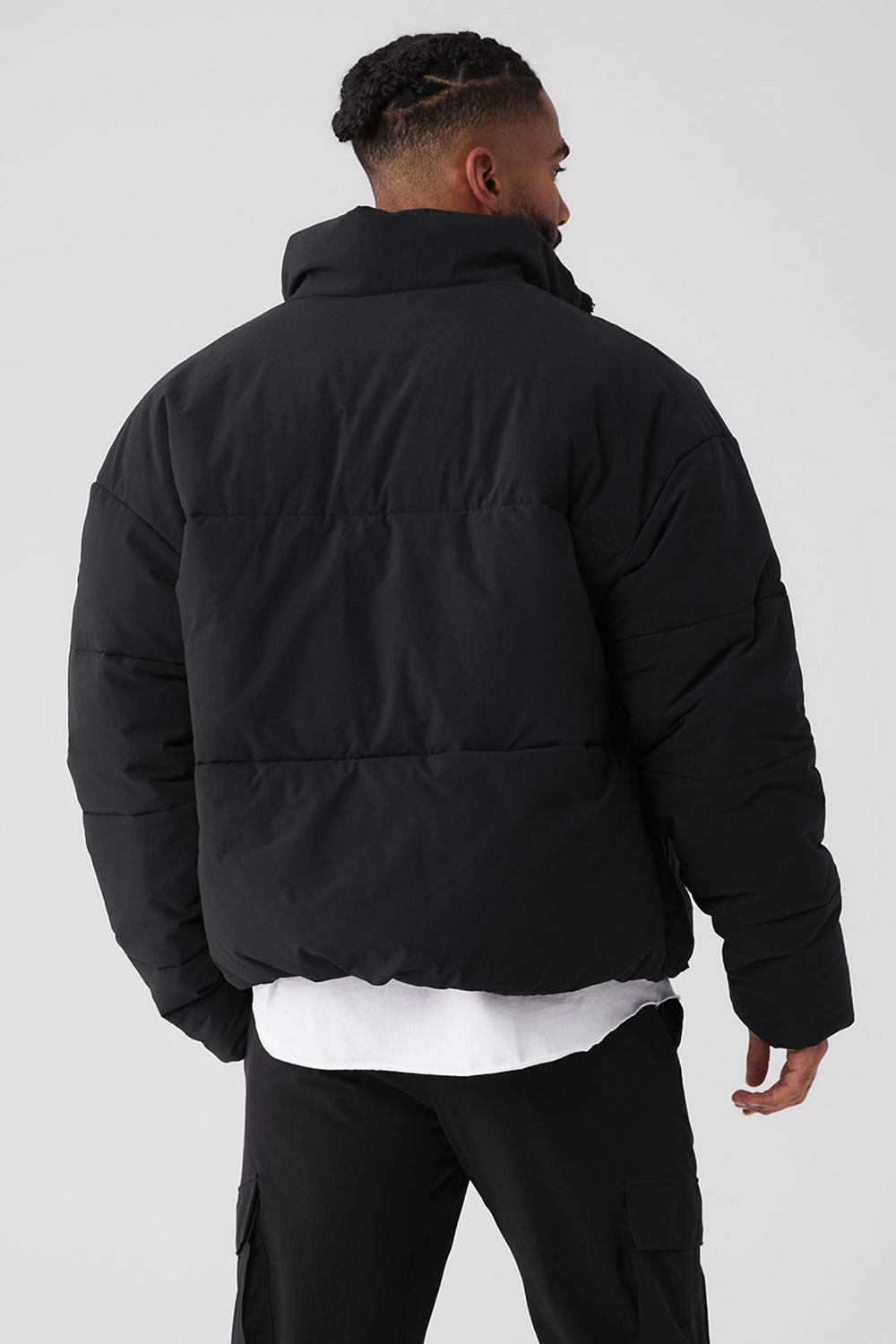Alo Yoga Stretch Woven Street Miesten Puffer Takki Mustat | Suomi  4310-SLEQC
