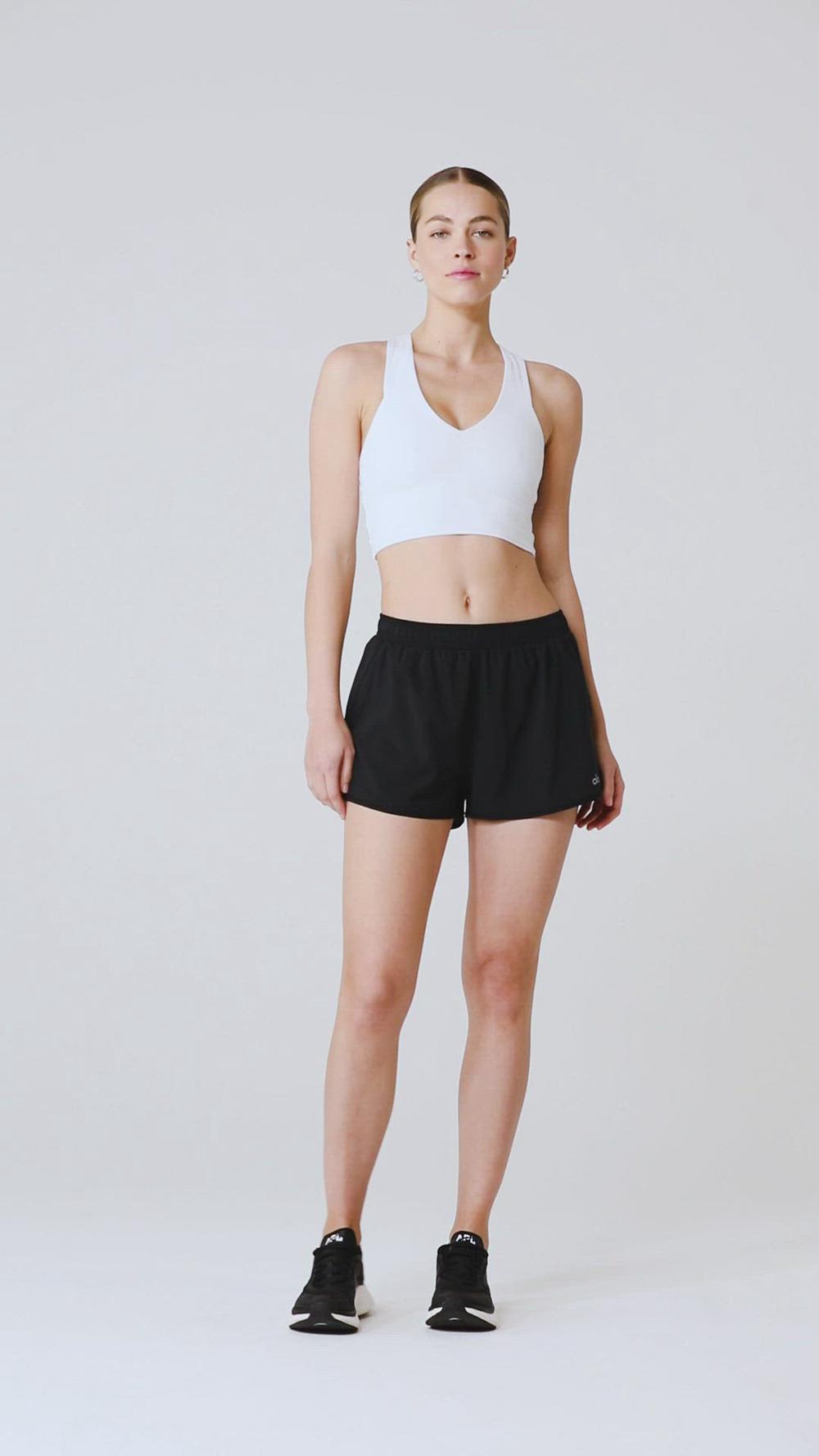 Alo Yoga Stride Naisten Shortsit Mustat | Suomi  9785-XCUGR