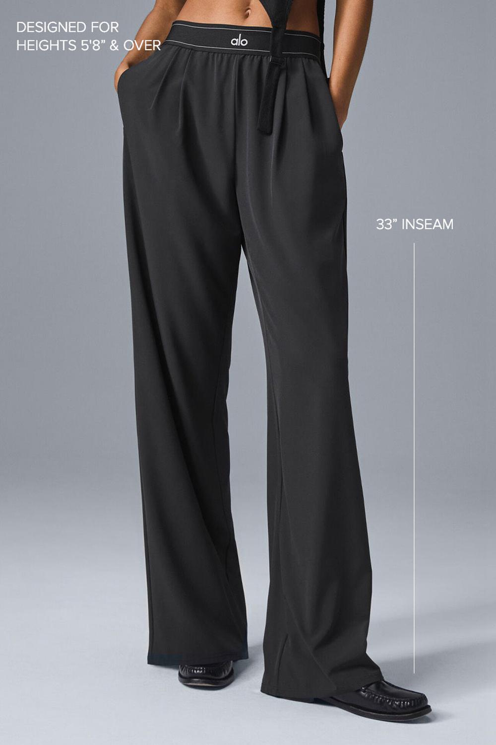Alo Yoga Suit Up (Long) Naisten Housut Mustat | Suomi  4703-PKCOF