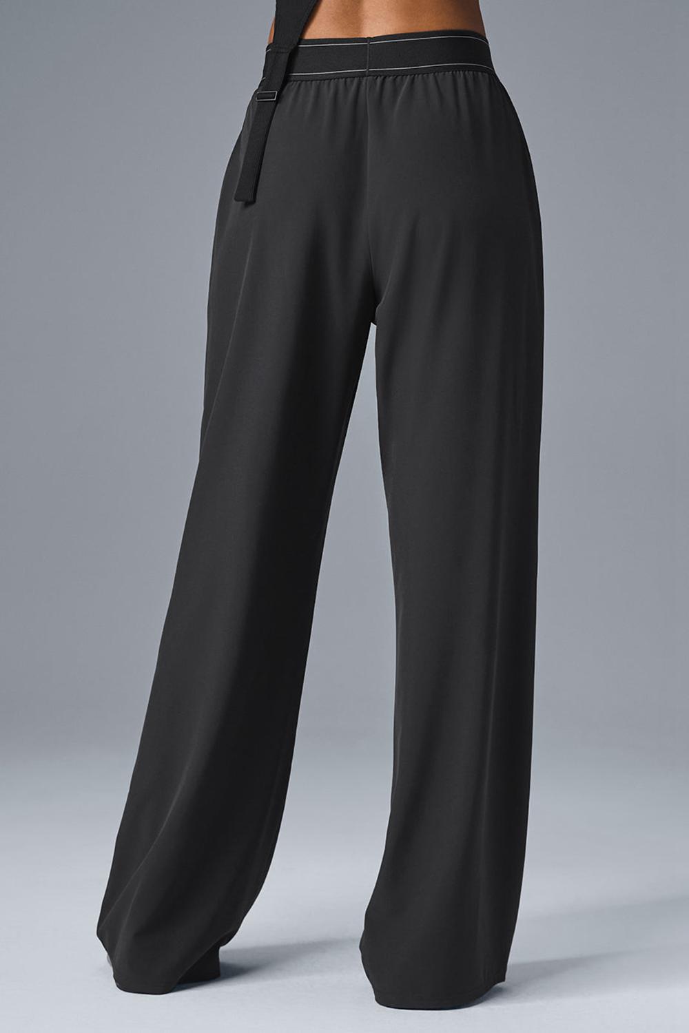 Alo Yoga Suit Up (Long) Naisten Housut Mustat | Suomi  4703-PKCOF