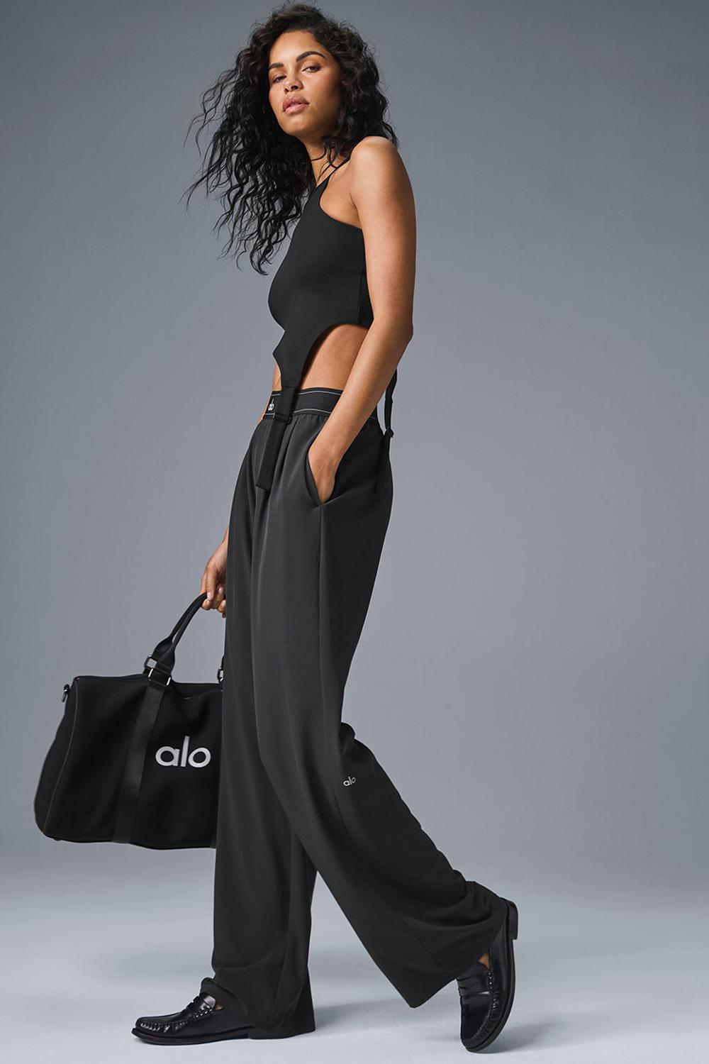 Alo Yoga Suit Up (Long) Naisten Housut Mustat | Suomi  4703-PKCOF