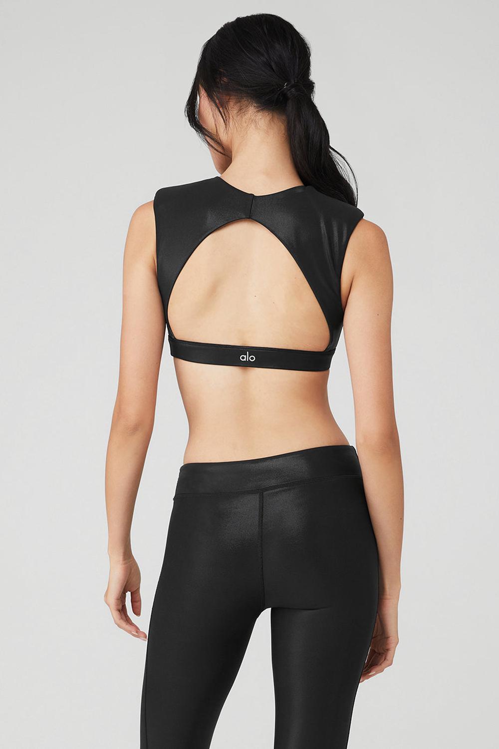 Alo Yoga Super Shine Flash Naisten Urheiluliivi Mustat | Suomi  2578-OATNF
