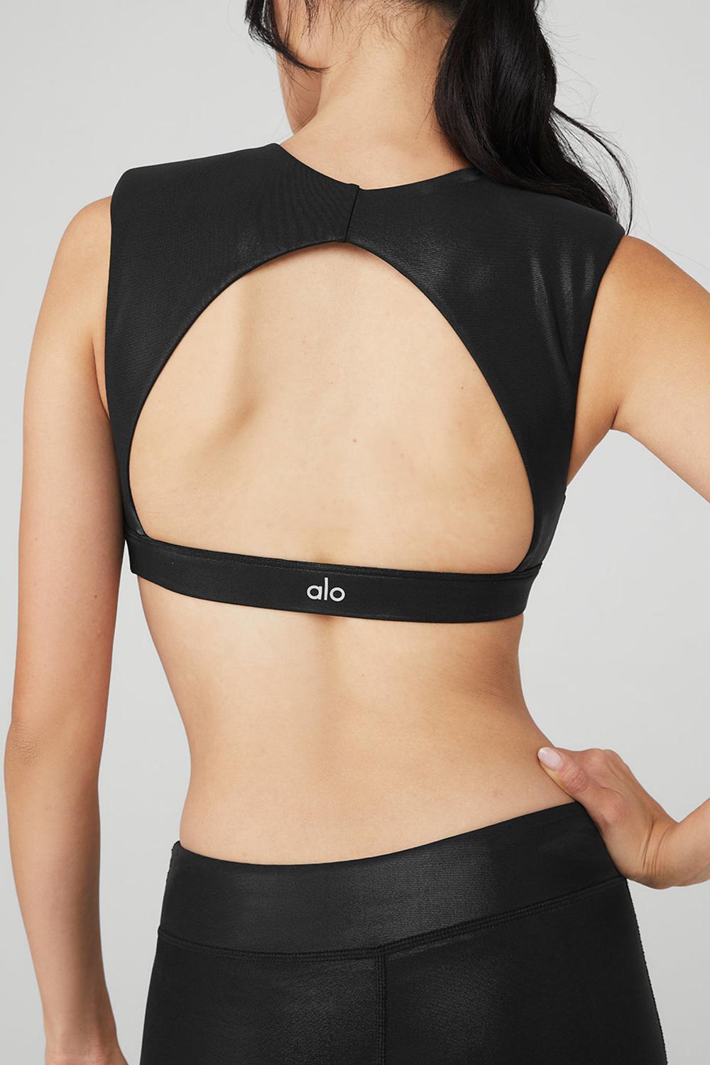 Alo Yoga Super Shine Flash Naisten Urheiluliivi Mustat | Suomi  2578-OATNF