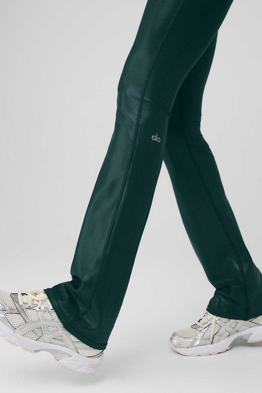 Alo Yoga Super Shine Low-Rise Bootcut Naisten Leggings Vihreä | Suomi  8460-NVUIC