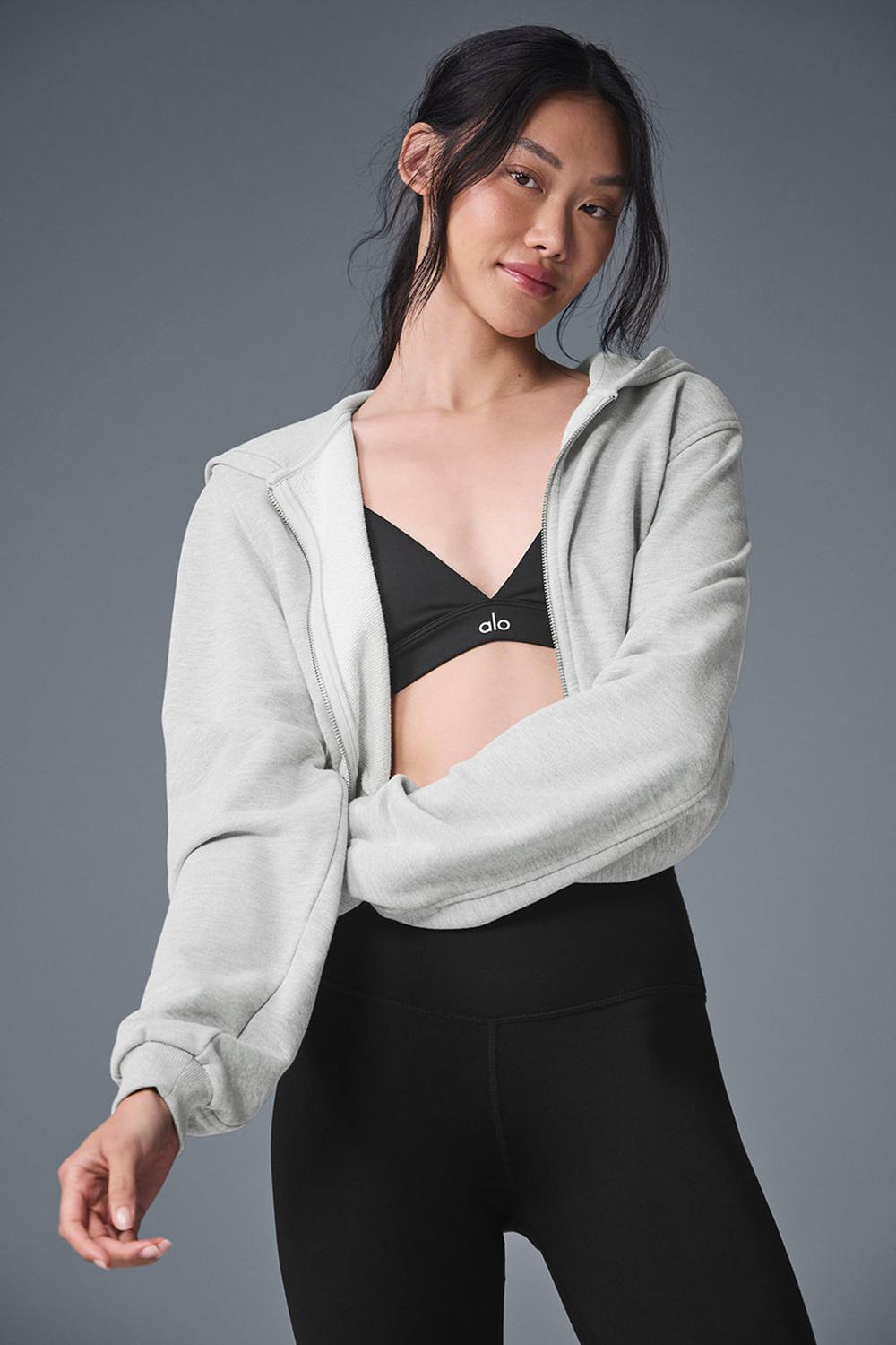 Alo Yoga Sweet Escape Zip Up Naisten Huppari Harmaat | Suomi  4586-GOYJC