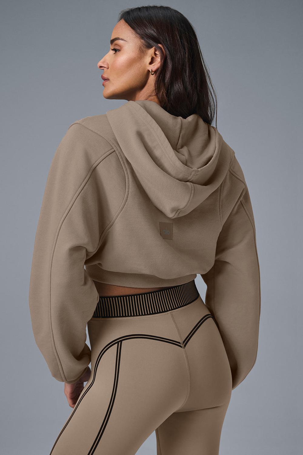 Alo Yoga Sweet Escape Zip Up Naisten Huppari Gravel | Suomi  3205-ICGNH