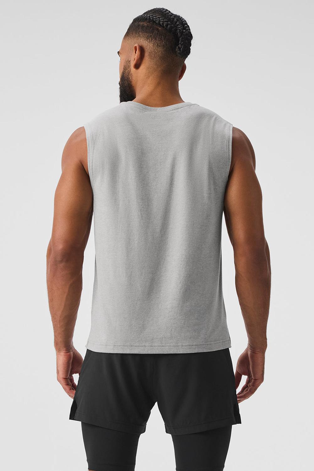 Alo Yoga The Triumph Muscle Miesten Juoksupaidat Harmaat | Suomi  8542-UEAMH