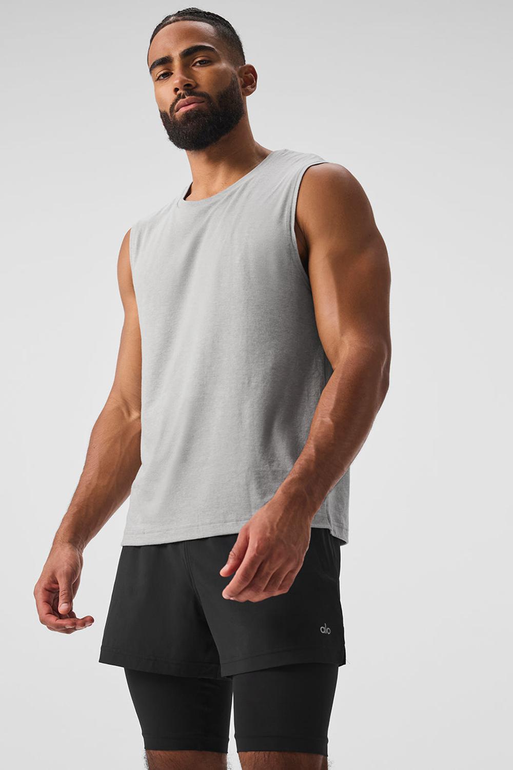 Alo Yoga The Triumph Muscle Miesten Juoksupaidat Harmaat | Suomi  8542-UEAMH