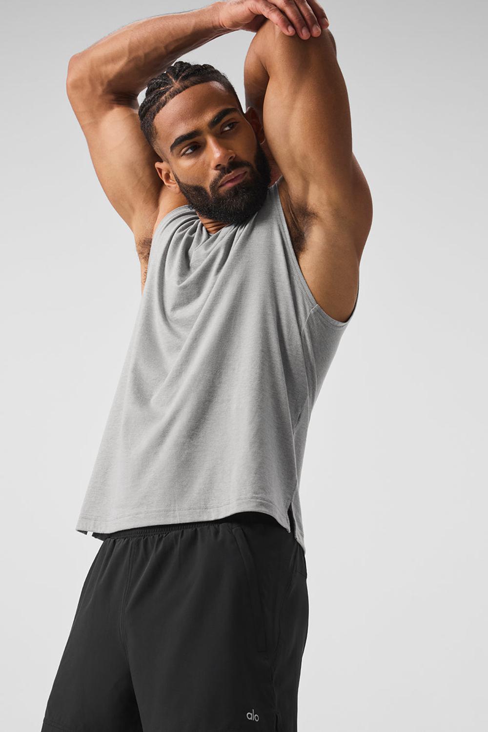 Alo Yoga The Triumph Muscle Miesten Juoksupaidat Harmaat | Suomi  8542-UEAMH