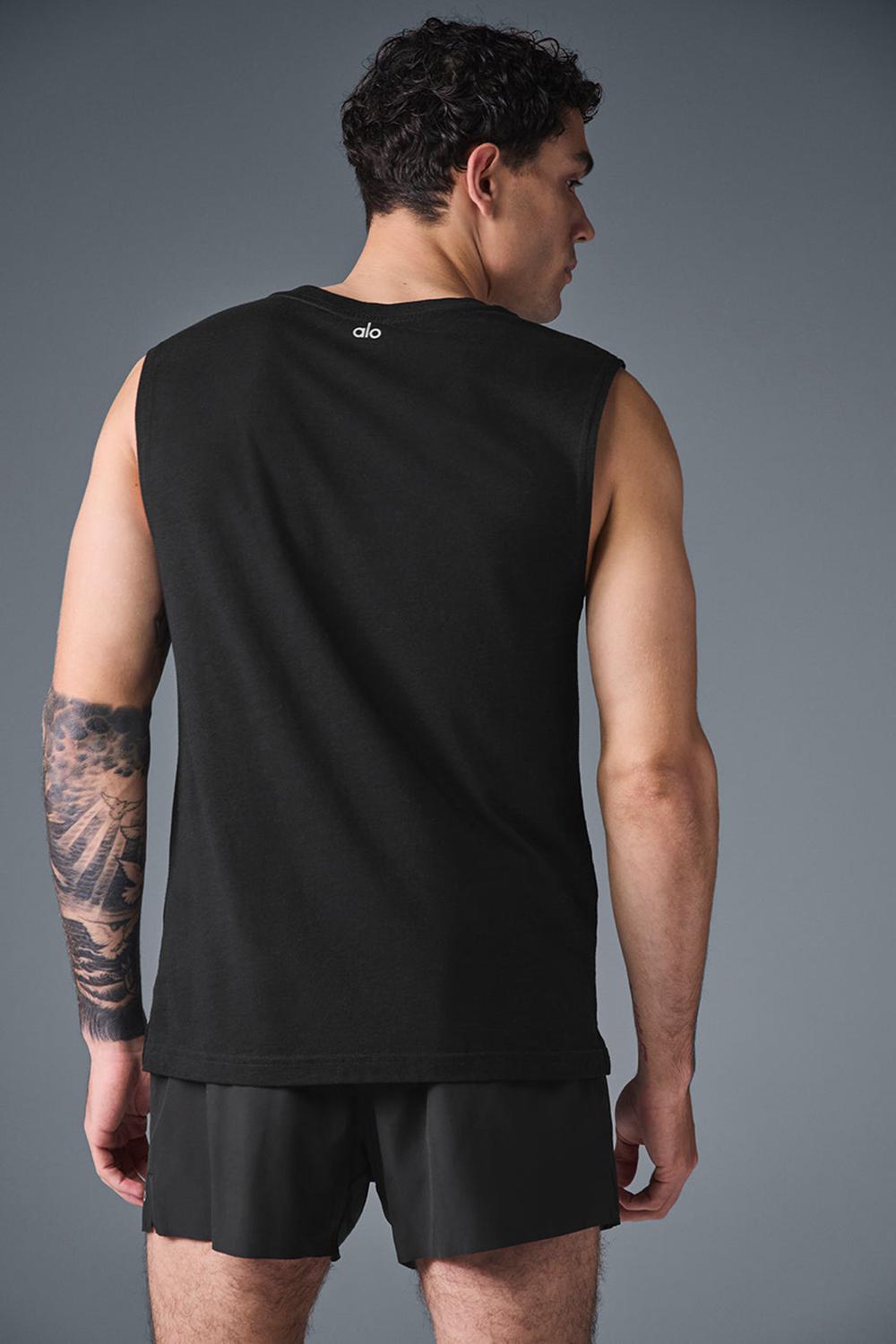 Alo Yoga The Triumph Muscle Miesten Juoksupaidat Mustat | Suomi  4217-KTFWA
