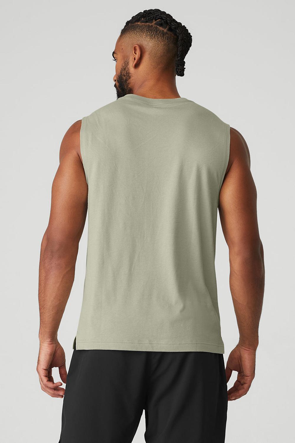 Alo Yoga The Triumph Muscle Miesten Juoksupaidat Limestone | Suomi  2708-QBATX