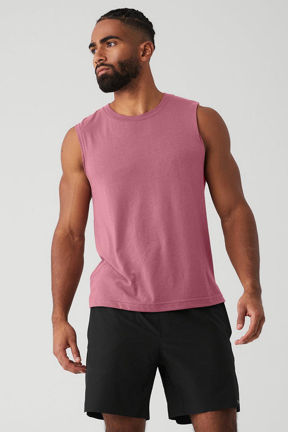 Alo Yoga The Triumph Muscle Miesten Juoksupaidat Mars Clay | Suomi  9250-PMEVA