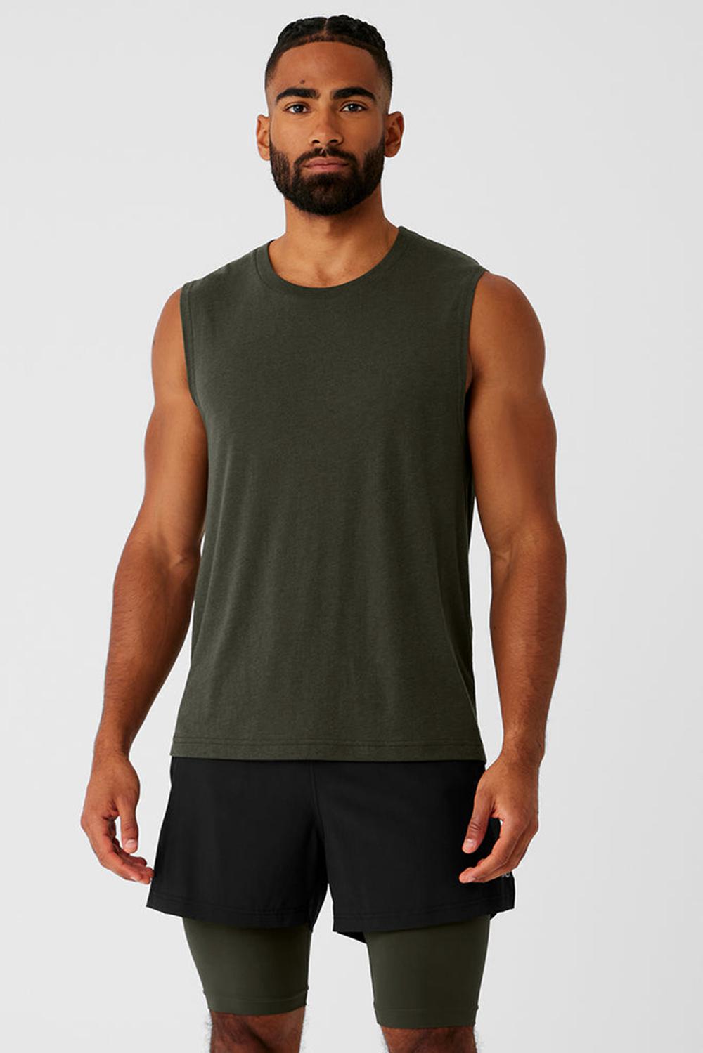 Alo Yoga The Triumph Muscle Miesten Juoksupaidat Vihreä | Suomi  4286-HZGTW