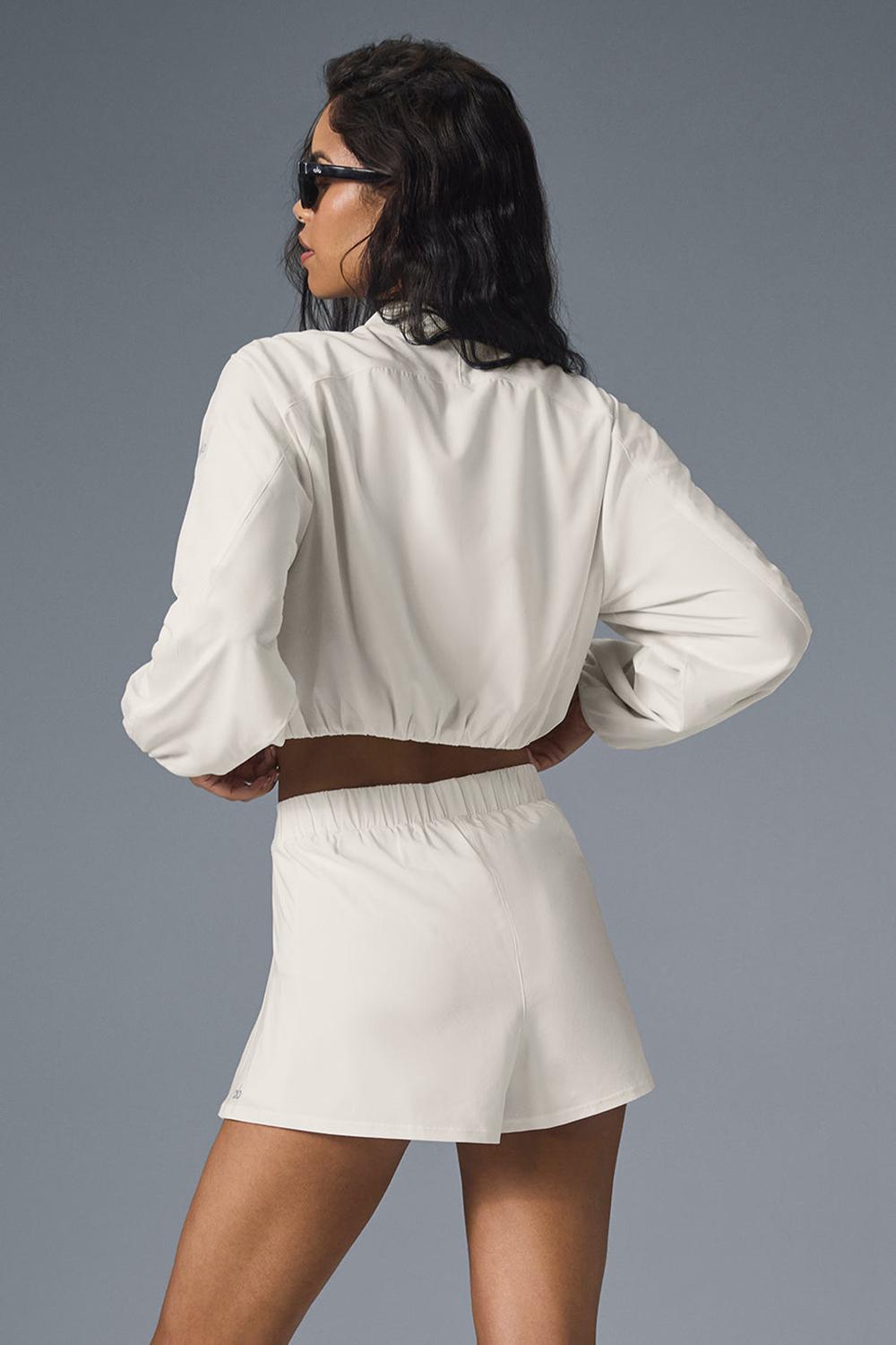 Alo Yoga Tiebreaker Naisten Takit Ivory | Suomi  0857-BNSAY