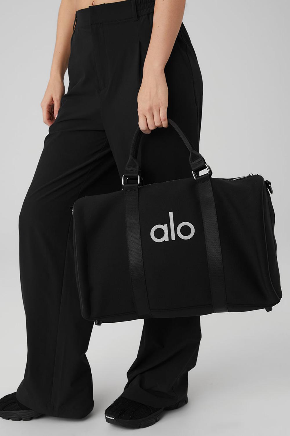 Alo Yoga Traverse Naisten Duffle Laukku Mustat Hopea | Suomi  6391-JAIFH