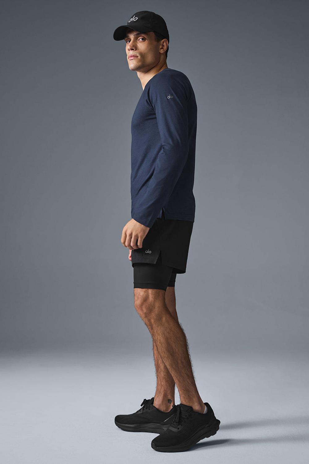 Alo Yoga Triumph Long Sleeve Miesten Juoksupaidat Laivastonsininen | Suomi  0625-GMZWT