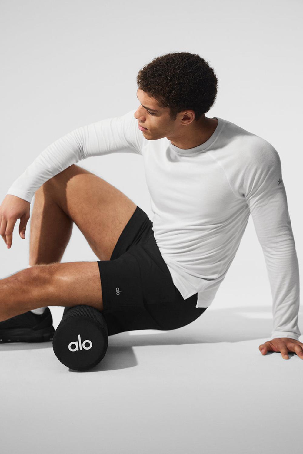 Alo Yoga Triumph Long Sleeve Miesten Juoksupaidat Valkoinen | Suomi  6023-RQLYB