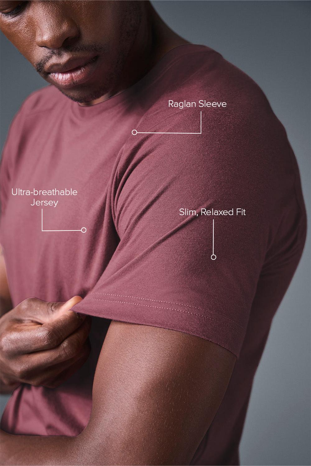 Alo Yoga Triumph Raglan Miesten Juoksupaidat Viininpunainen | Suomi  7352-EWPON