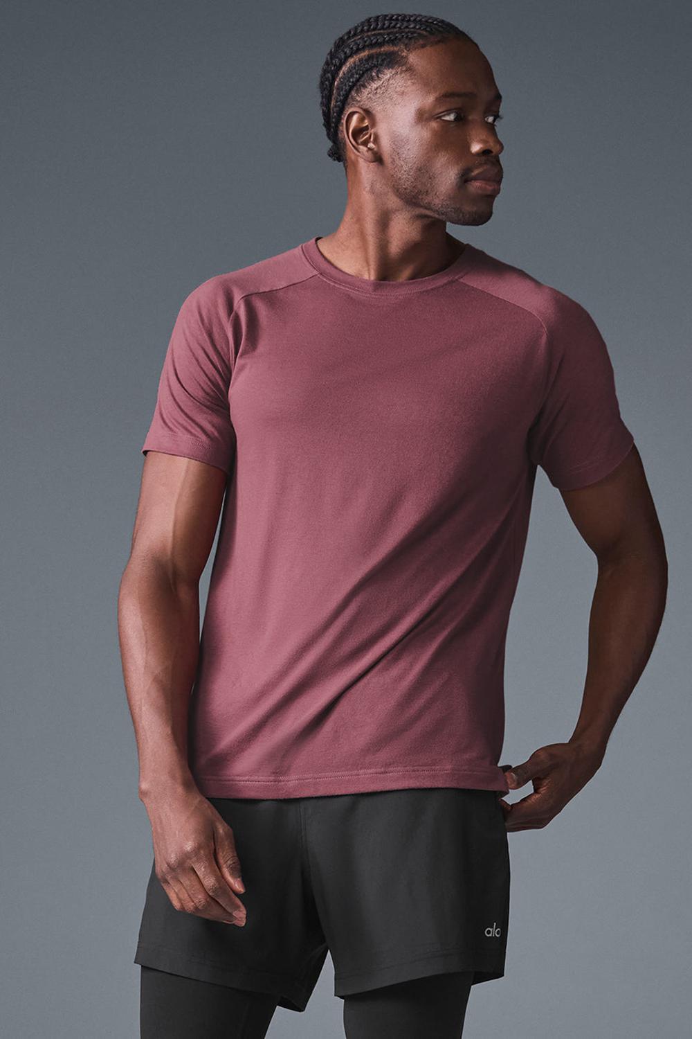 Alo Yoga Triumph Raglan Miesten Juoksupaidat Viininpunainen | Suomi  7352-EWPON