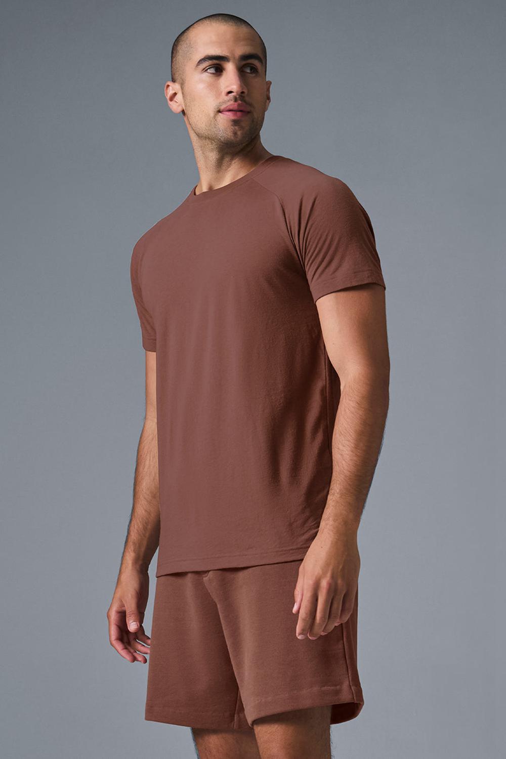 Alo Yoga Triumph Raglan Miesten Juoksupaidat Chestnut | Suomi  7145-DROIK