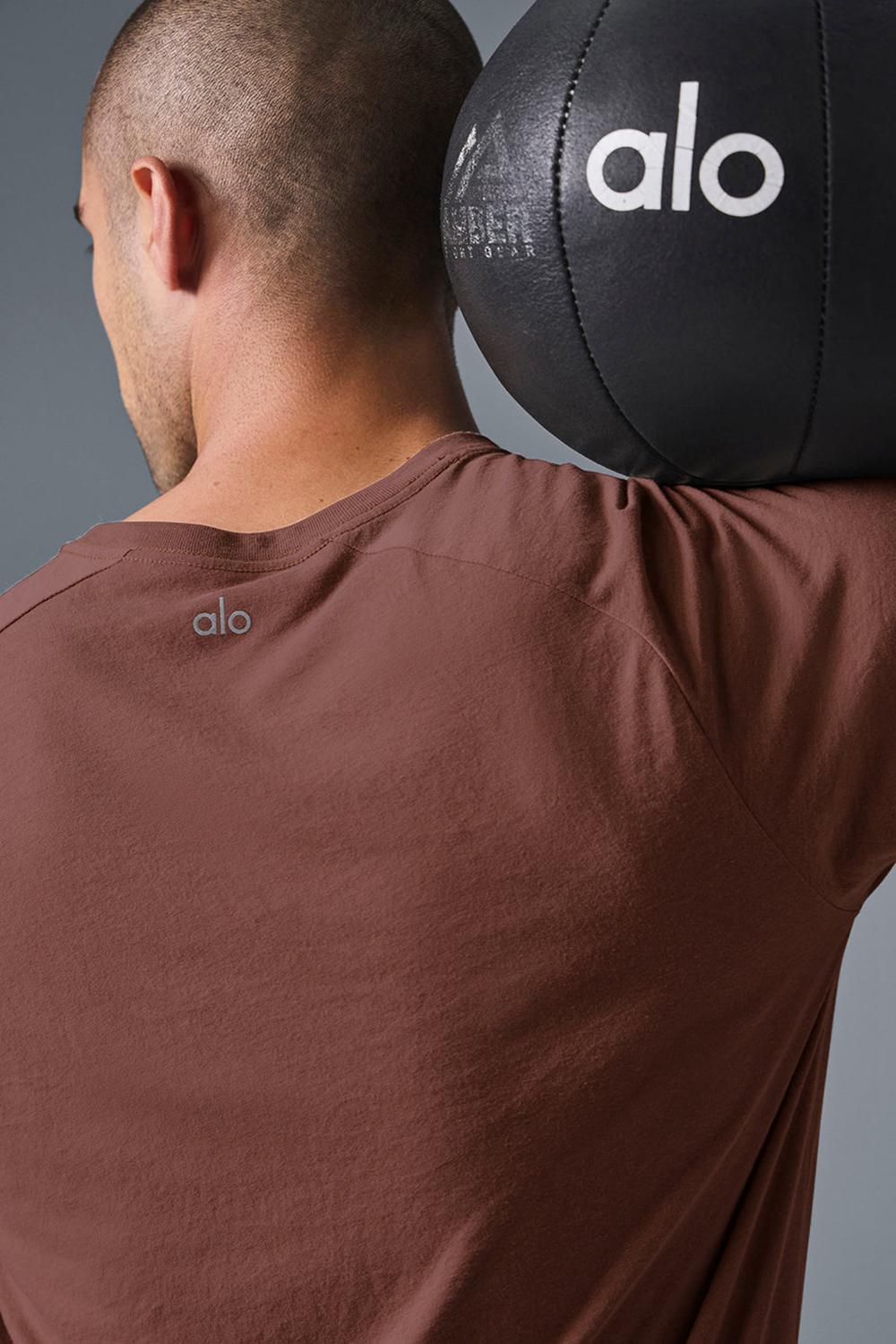 Alo Yoga Triumph Raglan Miesten Juoksupaidat Chestnut | Suomi  7145-DROIK
