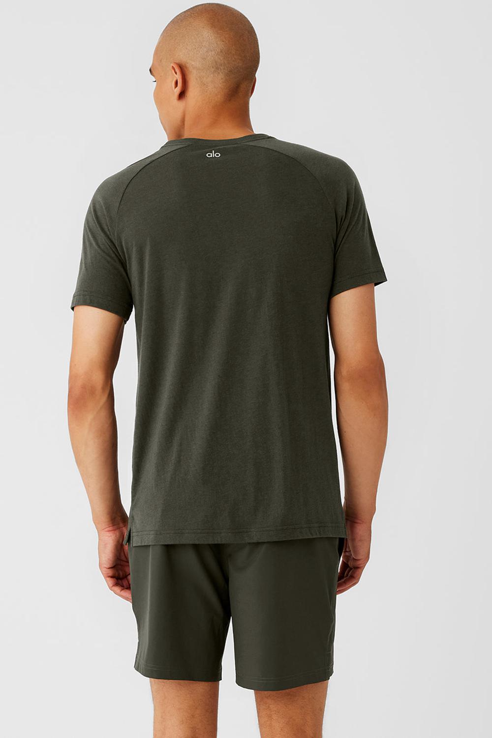 Alo Yoga Triumph Raglan Miesten Juoksupaidat Vihreä | Suomi  8376-CBFLM