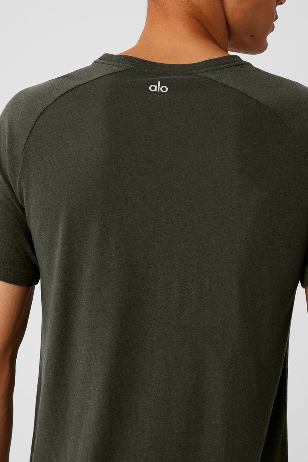 Alo Yoga Triumph Raglan Miesten Juoksupaidat Vihreä | Suomi  8376-CBFLM