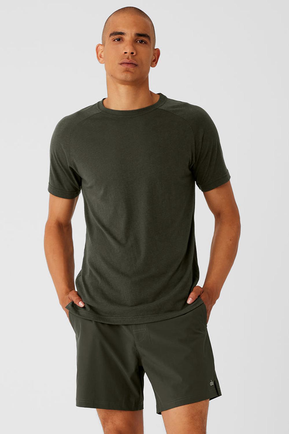Alo Yoga Triumph Raglan Miesten Juoksupaidat Vihreä | Suomi  8376-CBFLM