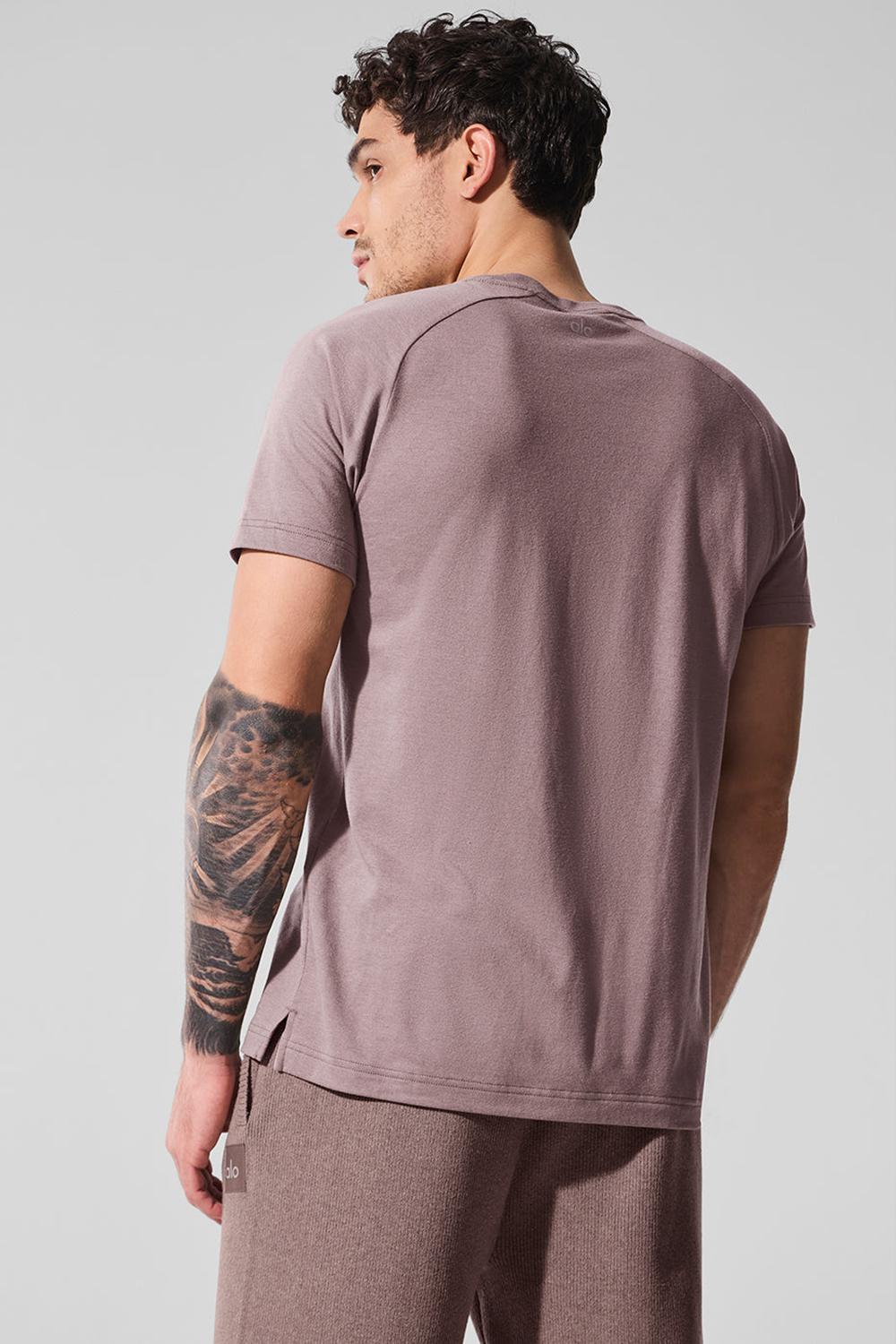 Alo Yoga Triumph Raglan Miesten Juoksupaidat Mushroom | Suomi  4613-TBXWO