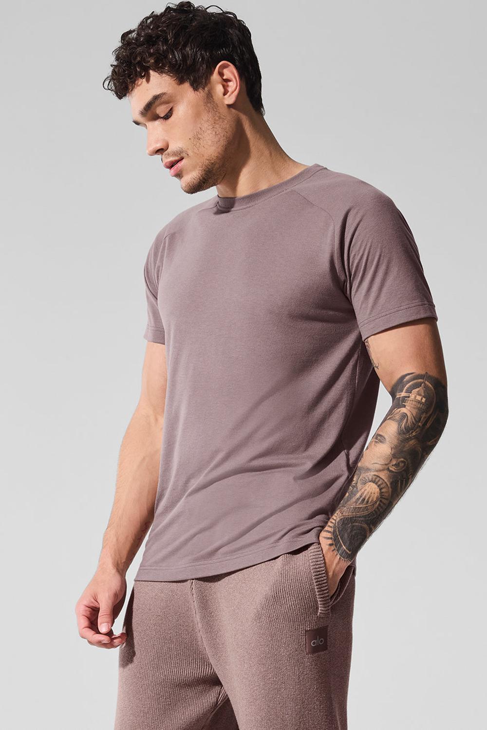 Alo Yoga Triumph Raglan Miesten Juoksupaidat Mushroom | Suomi  4613-TBXWO