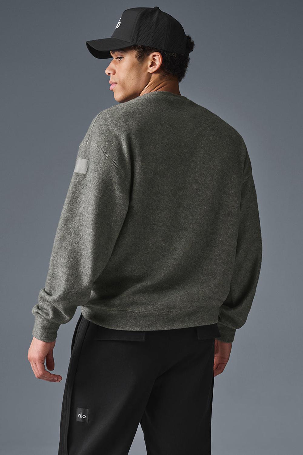 Alo Yoga Triumph Restore Crew Neck Miesten Puserot Harmaat | Suomi  5374-DLEUH