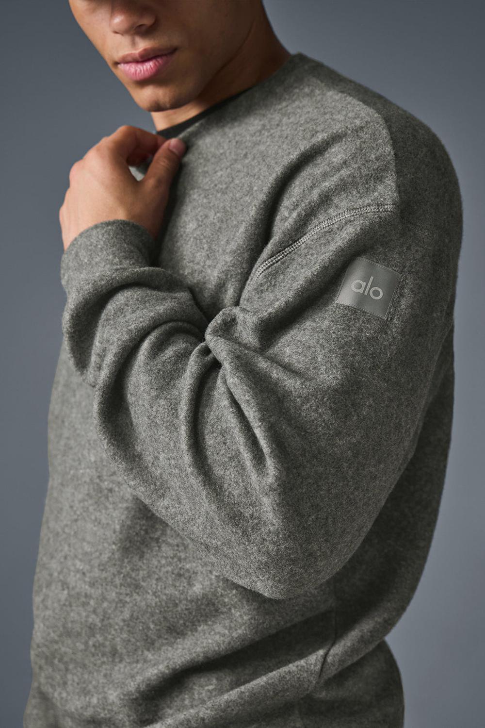 Alo Yoga Triumph Restore Crew Neck Miesten Puserot Harmaat | Suomi  5374-DLEUH