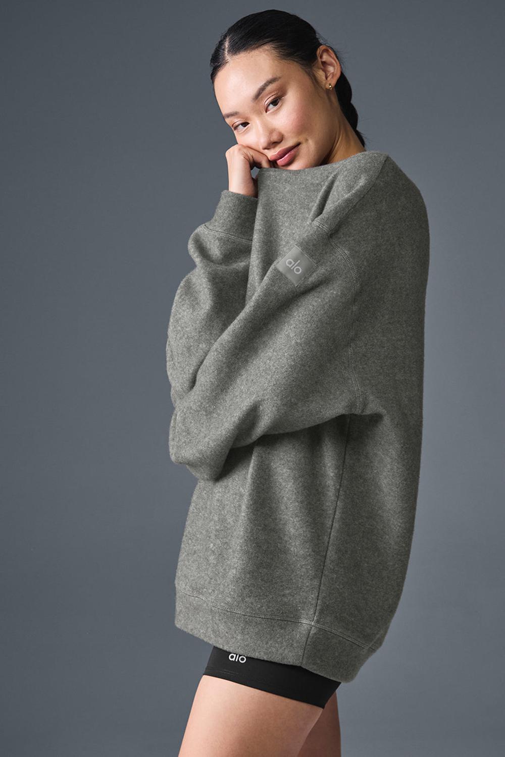 Alo Yoga Triumph Restore Crew Neck Naisten Puserot Harmaat | Suomi  6498-XTVPE