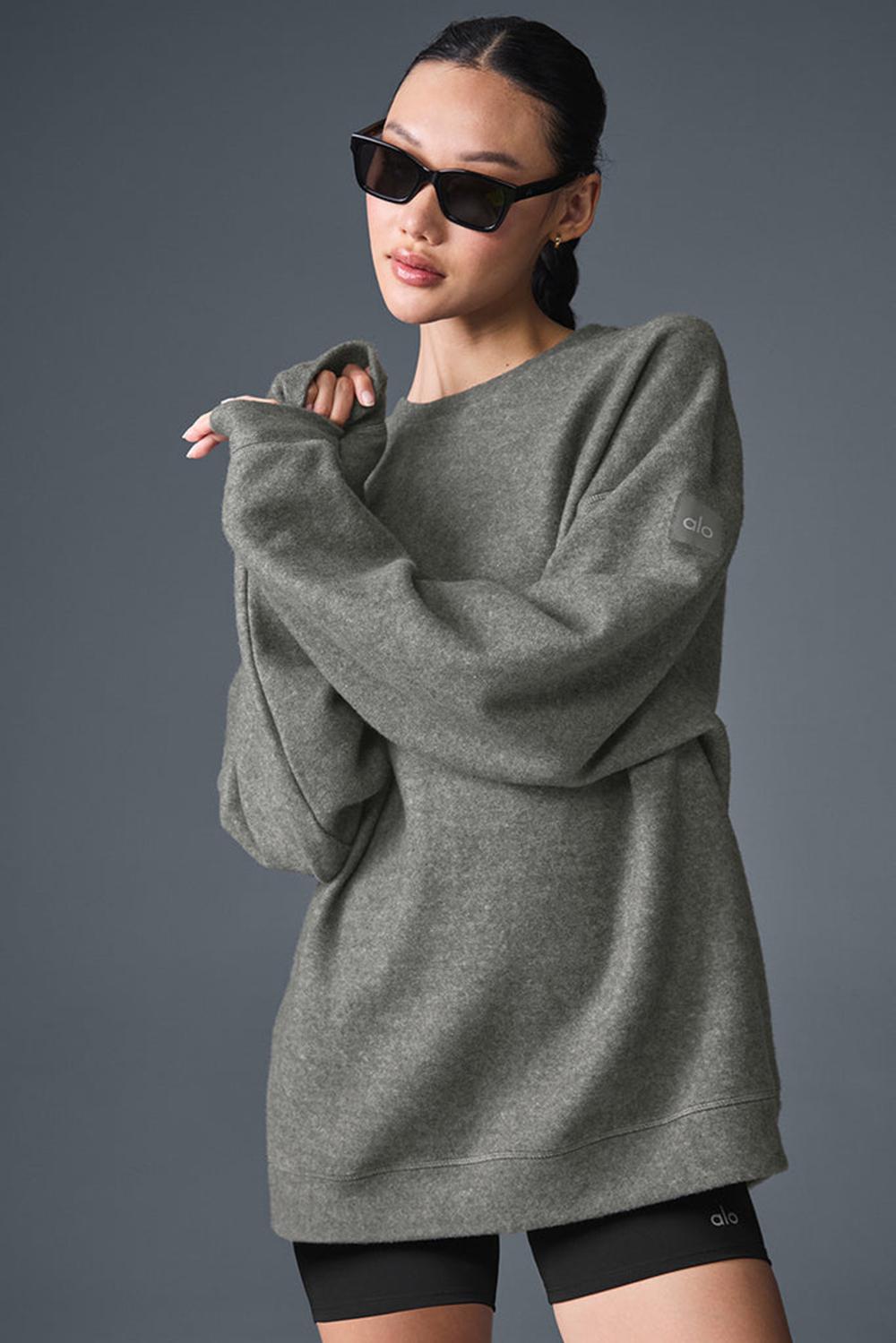 Alo Yoga Triumph Restore Crew Neck Naisten Puserot Harmaat | Suomi  6498-XTVPE