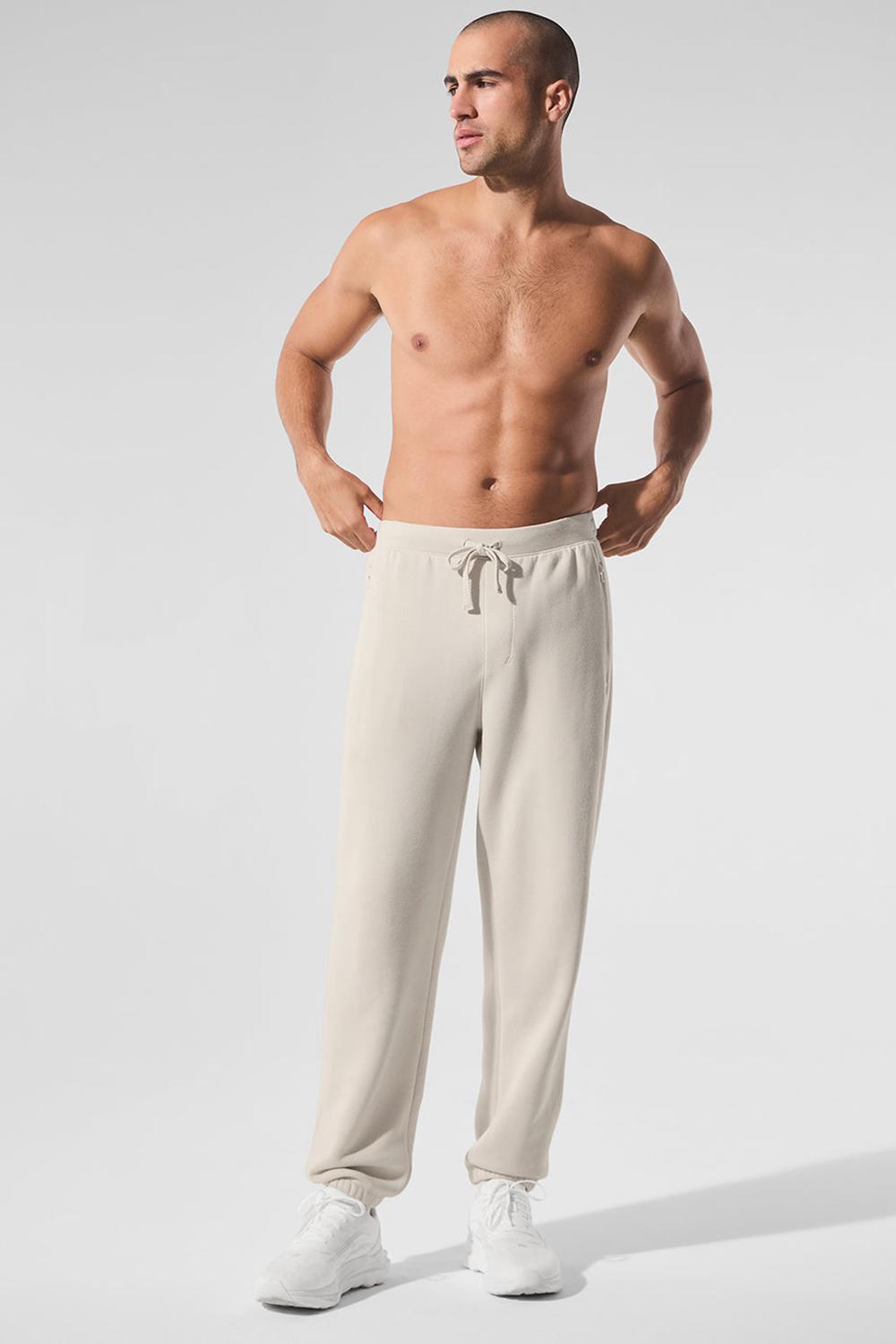 Alo Yoga Triumph Restore Miesten Collegehousut Bone | Suomi  6023-XYVQJ