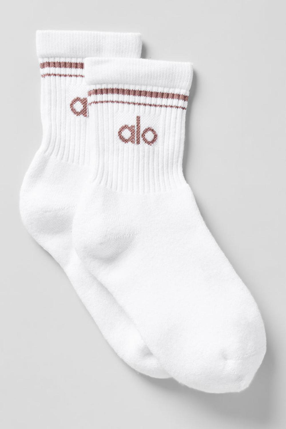 Alo Yoga Unisex Half-Crew Throwback Naisten Sukat Valkoinen | Suomi  4160-IZDHQ