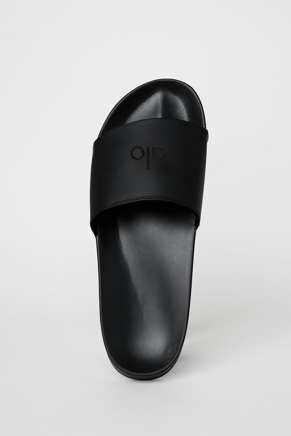 Alo Yoga Unisex It Slide Naisten Slide Mustat | Suomi  5278-VBWEI