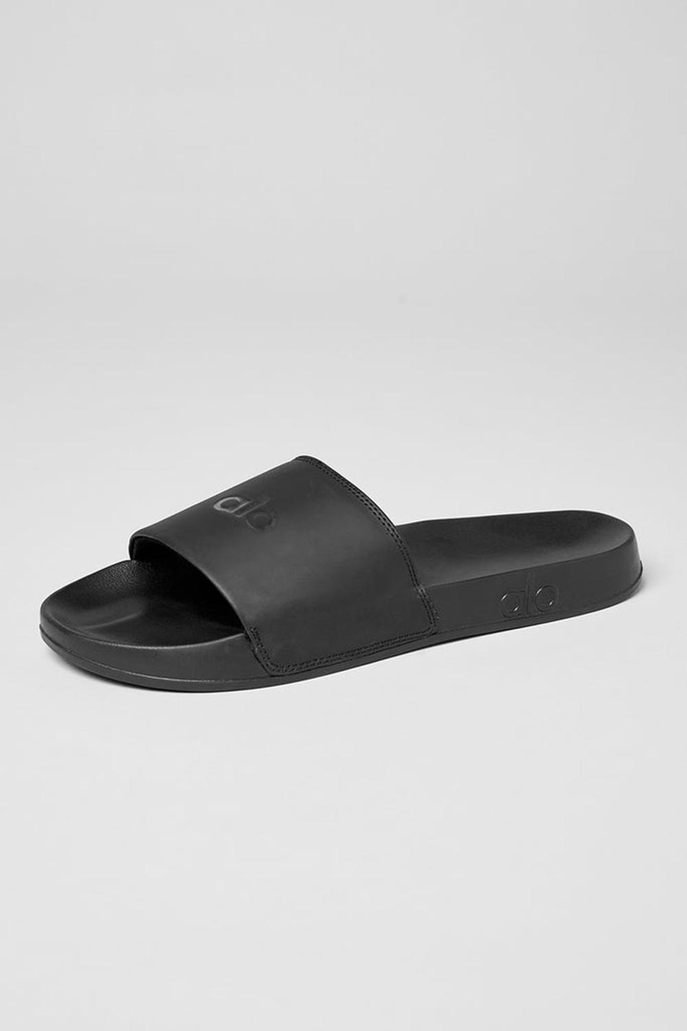 Alo Yoga Unisex It Slide Naisten Slide Mustat | Suomi  5278-VBWEI