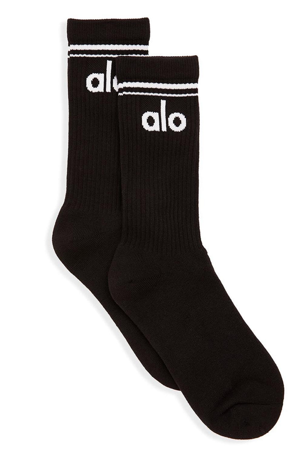 Alo Yoga Unisex Throwback Naisten Sukat Mustat Valkoinen | Suomi  4718-PHWNM