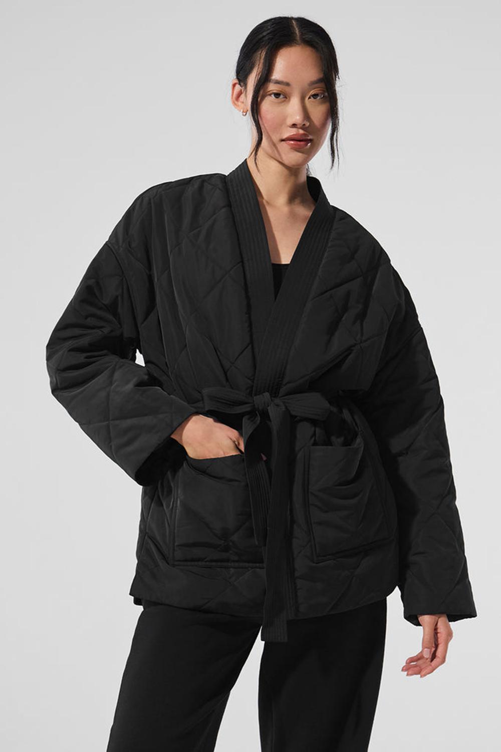 Alo Yoga Urbanite Wrap Naisten Puffer Takki Mustat | Suomi  2087-XPDQZ