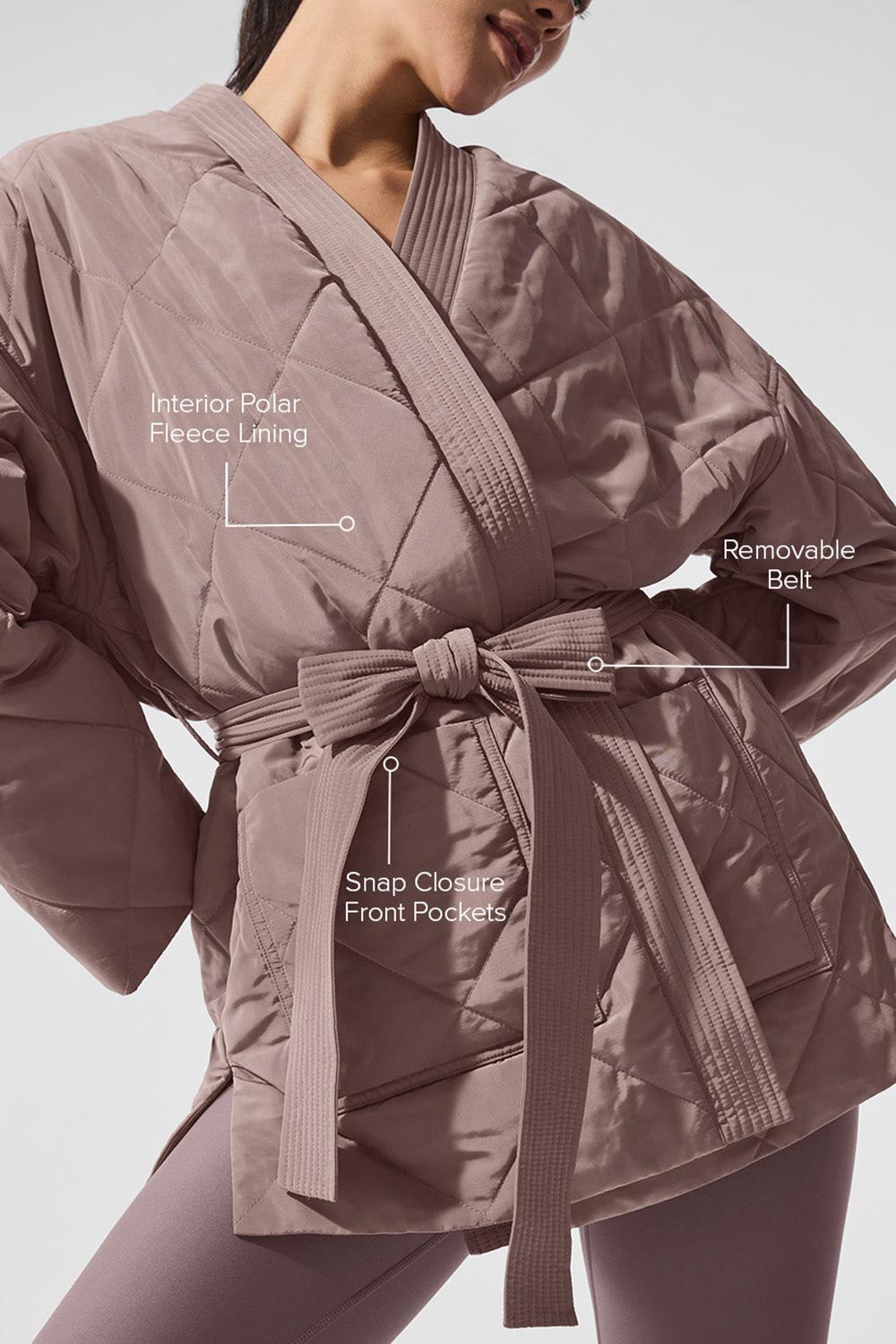 Alo Yoga Urbanite Wrap Naisten Puffer Takki Mushroom | Suomi  1698-ANLMC