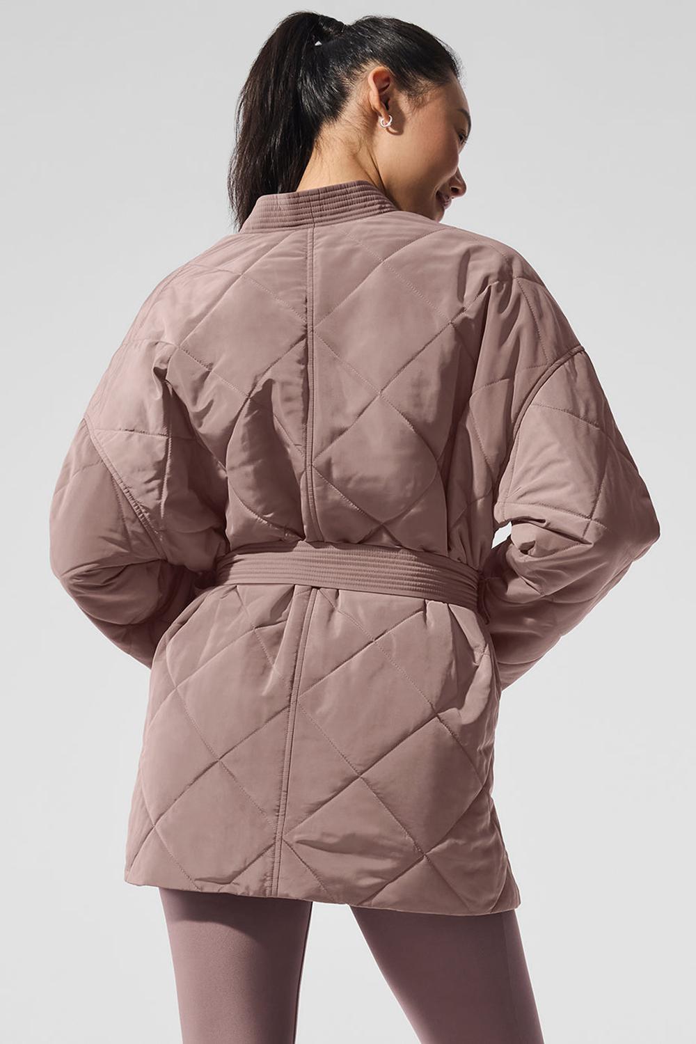 Alo Yoga Urbanite Wrap Naisten Puffer Takki Mushroom | Suomi  1698-ANLMC