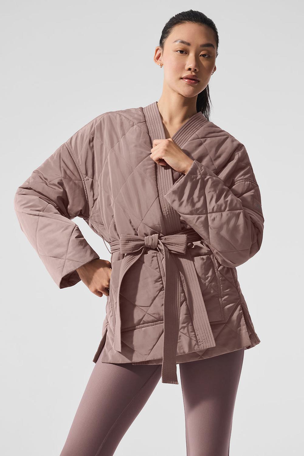 Alo Yoga Urbanite Wrap Naisten Puffer Takki Mushroom | Suomi  1698-ANLMC